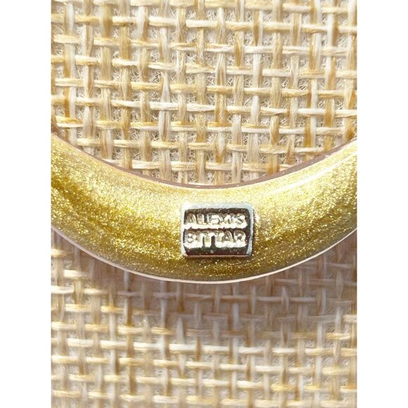 Alexis Bittar Lucite® Crescent Pendant Necklace / Earring Set in Candy Pink - Picture 6 of 10